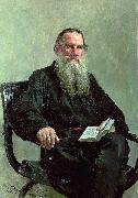 Ilya Repin Portrait of Leo Tolstoy France oil painting artist